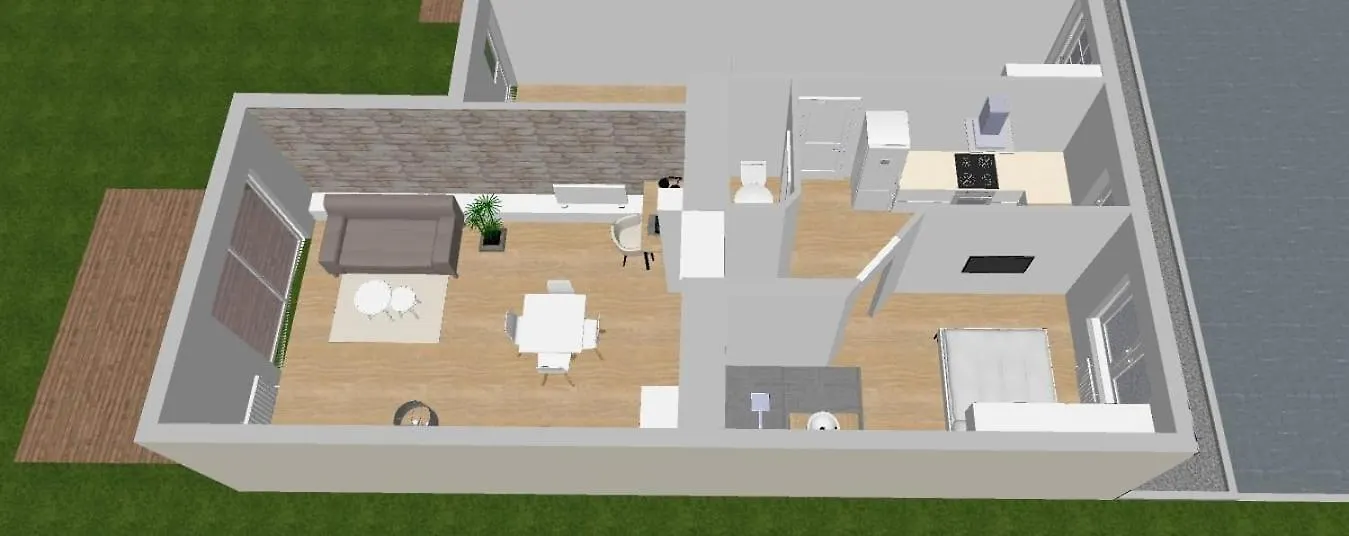 Appartement Le P'tit Bohème, Terrasse privative. à Lanester